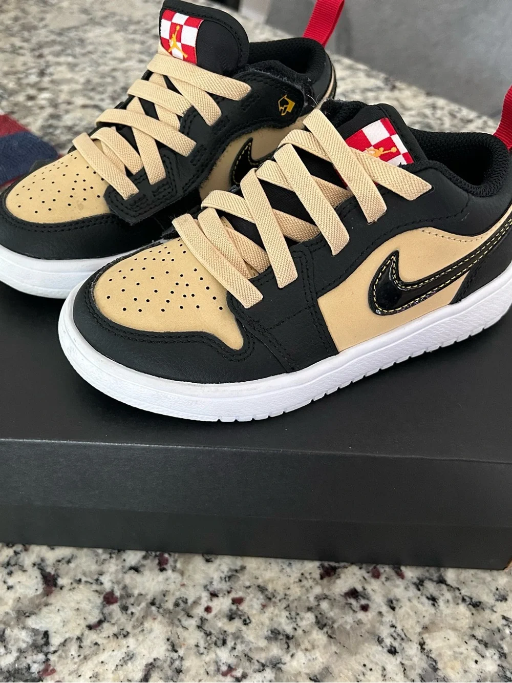 Nike Low Top Sneakers in Black and Tan